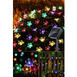 PASACO 30 Papatya Çiçek Güneş Enerjili Solar Led Işık 7 Metre Dekoratif Rgb Yılbaşı Bahçe Balkon Ve Teras