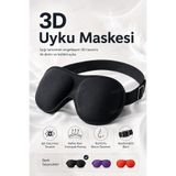 PASACO 3D Uyku Maskesi Göz Baskısını Azaltan Işık Geçirmez Yumuşak Uyku Göz Bandı