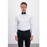 Paşahan Ütü Gerektirmeyen %100 Pamuk Non Iron Comfort Fit Klasik Yaka Beyaz Smokin Gömlek