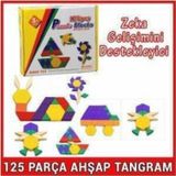 PASAJDANAL Tangram Hediyeli Ahşap 125 Parça Tangram Puzzle