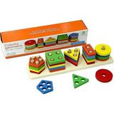 PASAJDANAL Tangram Hediyeli Ahşap Geometrik Şekiller