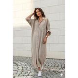 Pasaklı Giyim Kadın Taş Yarasa Kol Ekstra Geniş Kesim Oversize Tesettür Tunik / Elbise 700-3282528