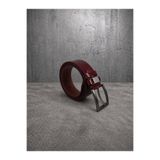 Paşala Leather Hakiki Gerçek Deri 4 cm Erkek Spor Kemer Desenli Köprülü Metal Aksesuarlı Dayanıklı Tokalı Günlük Kullanıma Uygun Jean ve Kot Pantolonlarla Uyumlu Kutulu Teslimat
