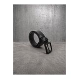 Paşala Leather Hakiki Gerçek Deri 4 cm Erkek Spor Kemer Siyah Boyalı Tokalı Dayanıklı Günlük Kullanıma Uygun Jean ve Kot Pantolonlarla Uyumlu Kutulu Teslimat