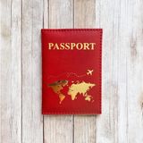 Pasaport/ruhsat/cüzdan Kılıfı - Kırmızı