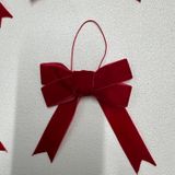 Paşateks 5’li Yılbaşı Ağaç Süsü Fiyonk Seti – 2 cm Kırmızı/Altın/gümüş/bordo/Kurdele Fiyonk – Noel Ağacı Süsleme, Hediye Paketleme ve Dekorasyon Aksesuarı (kırmızı simsiz)