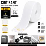 PAŞATEKS Beyaz Cırt Bant 4 Cm x 1 Metre – Yapışkansız Velcro Bant – Dikilebilir Kanca Hav-(dişi ve erkek ayrı ayrı yollanmaktadır)