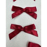Paşateks since 1995 Fiyonk (100 adet) (Polyesterden üretilmiş saten kurdela) süslemeler-dikiş-saç bantı (bordo, 1 cm)