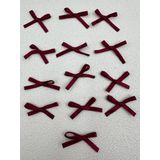 Paşateks since 1995 Fiyonk (100 adet) (Polyesterden üretilmiş saten kurdela) süslemeler-dikiş-saç bantı (bordo, 3.5 mm-1)