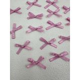 Paşateks since 1995 Fiyonk (100 adet) (Polyesterden üretilmiş saten kurdela) süslemeler-dikiş-saç bantı (pembe, 3.5 mm-5)