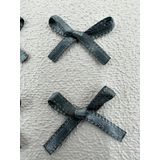 Paşateks since 1995 Fiyonk (100 adet) (Polyesterden üretilmiş saten kurdela) süslemeler-dikiş-saç bantı (petrol mavisi, 3.5 mm-7)