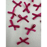 Paşateks since 1995 Fiyonk (100 adet) (Polyesterden üretilmiş saten kurdela) süslemeler-dikiş-saç bantı (şeker pembe, 3.5 mm-6)