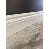 Pasha Dekor 12 cm Yalı Serisi B12 Model Lake Beyaz Pvc Süpürgelik