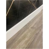 Pasha Dekor 8 cm Düz Lake Beyaz MDF Parke Süpürgelik 10 mm Kalınlık ile Şık ve Dayanıklı