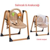 Pashababy lucca salıncak anakucağı kolik bebek salıncağı ev tipi salıncak
