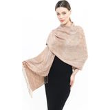 Pashmina Kaşmir Şal | Kahverengi | %100 Kaşmir Yünü | 70X180 cm | 4 Mevsim
