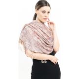 Pashmina Kaşmir Şal | Sütlü Kahve | %100 Kaşmir Yünü | 70X180 cm | 4 Mevsim