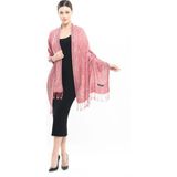 Pashmina Kaşmir Şal | Yavruağzı | %100 Kaşmir Yünü | 70X180 cm | 4 Mevsim - Turuncu