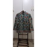 Pashmina Kimono Kaşmir Ceket El Işlemesi Full Aari Desenli Nakışlı Astarlı - XLREG - Çok Renkli