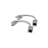 Pasif PoE Adaptör Kablosu - Fast Ethernet - Enjektör Kablosu & Dağıtıcı Kablo - DC 5,5 mm Fiş ve Soket