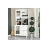 PASİFİC HOME Grano Kahve Köşesi Çok Amaçlı Dolap, Kiler Dolabı, 96 cm ,Beyaz