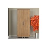 PASİFİC HOME Guzzo Tekerlekli Kiler Dolabı, Çok Amaçlı Erzak Dolabı, 80 cm , Koyu Meşe