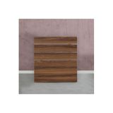 PASİFİC HOME Huga Tek Kişilik Yatak Başlığı 120lk, Ceviz, 120 Cm Baza Başlık