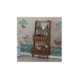 PASİFİC HOME Low Oyuncak Dolabı Montessori Raflı Kitaplık, Ceviz