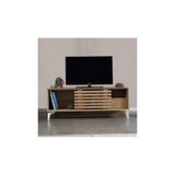 PASİFİC HOME Lulu Metal Ayaklı Sürgü Kapaklı Tv Ünitesi, 100 Cm, Meşe