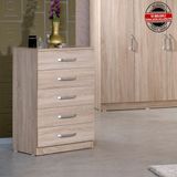 Pasific Home Milas 5 Çekmeceli Şifonyer, Meşe