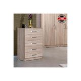 PASİFİC HOME Pasific Home Milas 5 Çekmeceli Şifonyer, Meşe