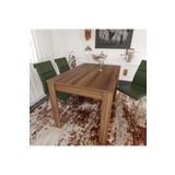 PASİFİC HOME Single Mutfak Yemek Masası, 120x80 Cm, Dikdörtgen, Ceviz