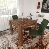 Pasific Home Single Mutfak Yemek Masası, 90X90 Cm, Kare,ceviz