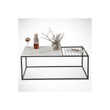 Pasific Home Zinus Metal Orta Sehpa, Beyaz Mermer