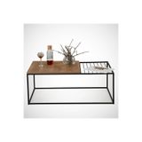 Pasific Home Zinus Metal Orta Sehpa, Koyu Meşe