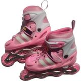 Pasifik 5 - 7 Yaş İçin Işıklı Çiftlenebilir Paten S Pembe 29 - 33 Numara Eğlenceli Sürüş Keyfi