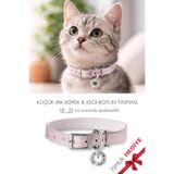 pasiole Kedi-köpek Boyun Tasması İsimlik Hediyeli Ayarlanabilir Kedi & Küçük Irk Köpek Boyun Tasması Pembe