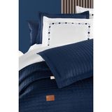 Pasioni Elegante Pamuk Saten Yatak Örtüsü Seti Lacivert - 260 x 270 cm