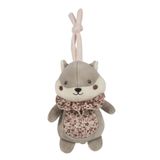 Pasito a Pasito Cherry Flowers Müzikli Sincap Peluş Oyuncak – Ninnili Bebek Uyku Oyuncağı, Beşik ve Puset İçin Asılabilir, 0+ Ay
