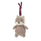 Pasito a Pasito Cherry Strips Müzikli Sincap Peluş Oyuncak – Ninnili Bebek Uyku Oyuncağı, Beşik ve Puset İçin Asılabilir, 0+ Ay