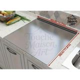 Paslanmaz 30X40 cm Tek Bükümlü Metal Tezgah Koruyucu Kesme Tahtası Çok Amaçlı Mutfak Için