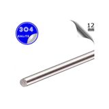 Paslanmaz Çelik Ø12mm Çubuk Mil 304 Kalite 1 Metre
