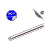 Paslanmaz Çelik Ø20mm Çubuk Mil 304 Kalite 1 Metre