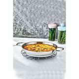 Paslanmaz Çelik 22 cm Tel Kulp Omlet Sahan Tava - Seçenek 1 - Altın