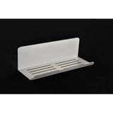 Paslanmaz Çelik 28Cm Banyo Rafı Duş Rafı - Yapışkanlı Montaj - Anında Kolay Montaj - Inox