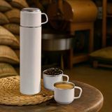 Paslanmaz Çelik 3 Bardaklı Matara Seti-500 ml