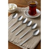 Paslanmaz Çelik 6’lı Çay Kaşığı Seti - 1