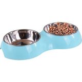 Paslanmaz Çelik 700 ml Mavi Kaymaz Taban Kedi Köpek Mama Ve Su Kabı cin571mv