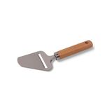 Paslanmaz Çelik Ahşap Saplı Peynir Spatulası | Ahşap Saplı Peynir Rendesi – Şık ve Fonksiyonel Sunum Aracı - 0,5 x 7 cm