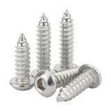 Paslanmaz Çelik Altıgen Tava Başlı Kendinden Vuran Vidalar(Stainless steel-20pcs,M6x20)